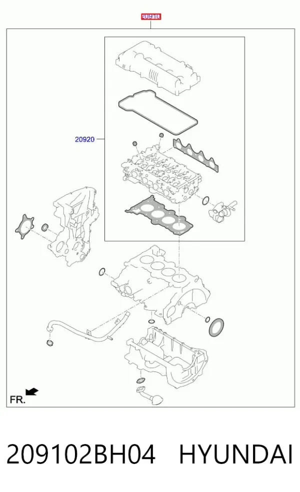 Комплект прокладок KIA Cerato III