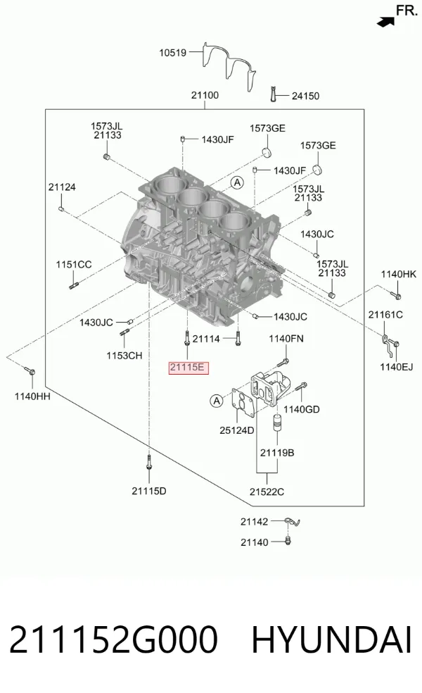 Помпа 211152G000 Hyundai/Kia