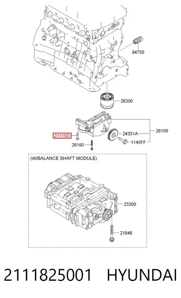  2111825001 Hyundai/Kia