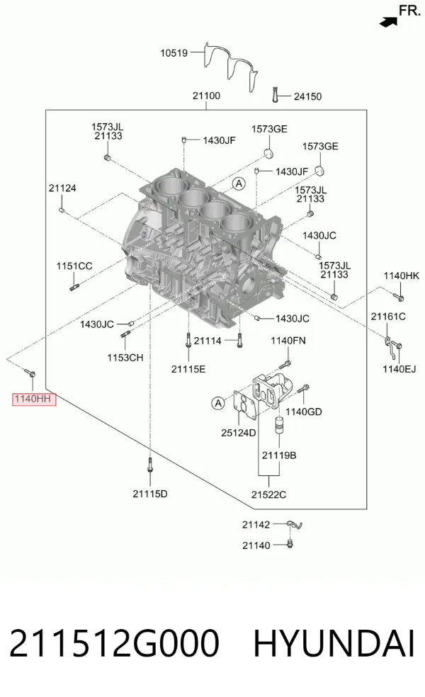  211512G000 Hyundai/Kia