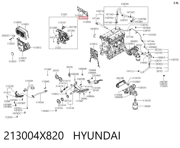  213004X820 Hyundai/Kia