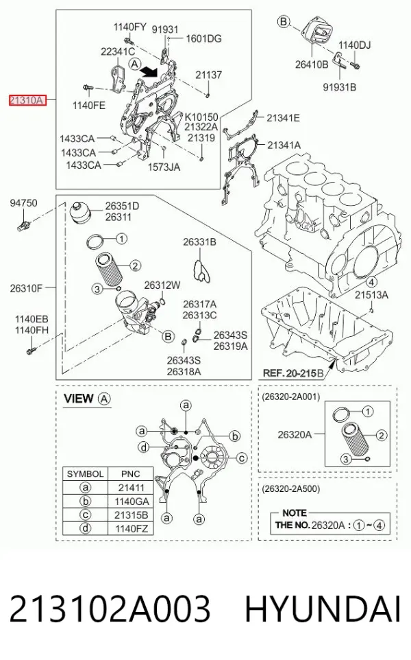  213102A003 Hyundai/Kia