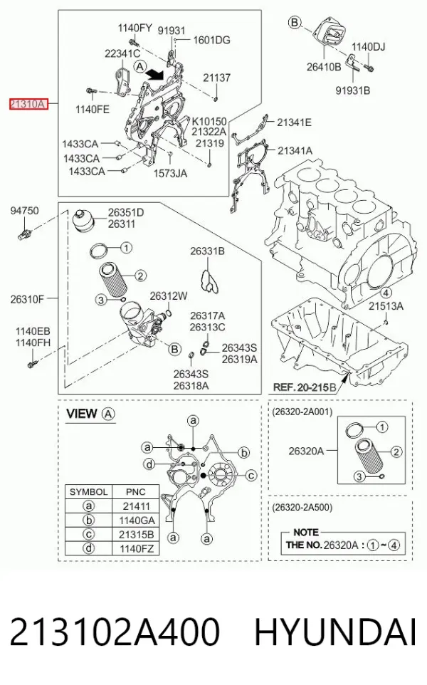  213102A400 Hyundai/Kia
