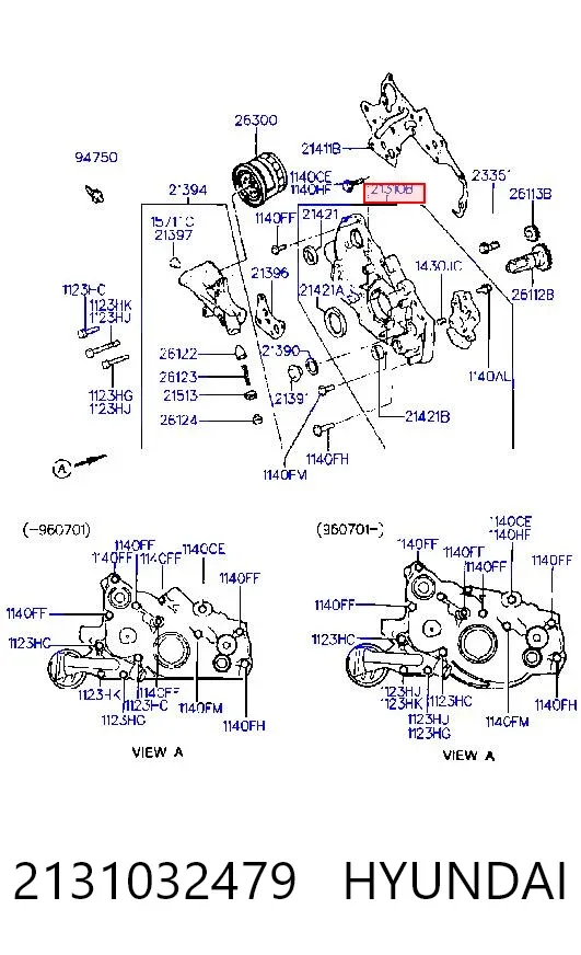 Масляний насос 2131032479 Hyundai/Kia