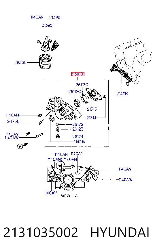 Масляний насос Mitsubishi Sigma F16A