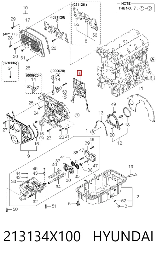 Прокладка масляного насосу 213134X100 Hyundai/Kia