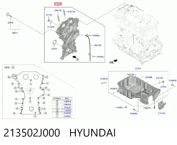  213502J000 Hyundai/Kia