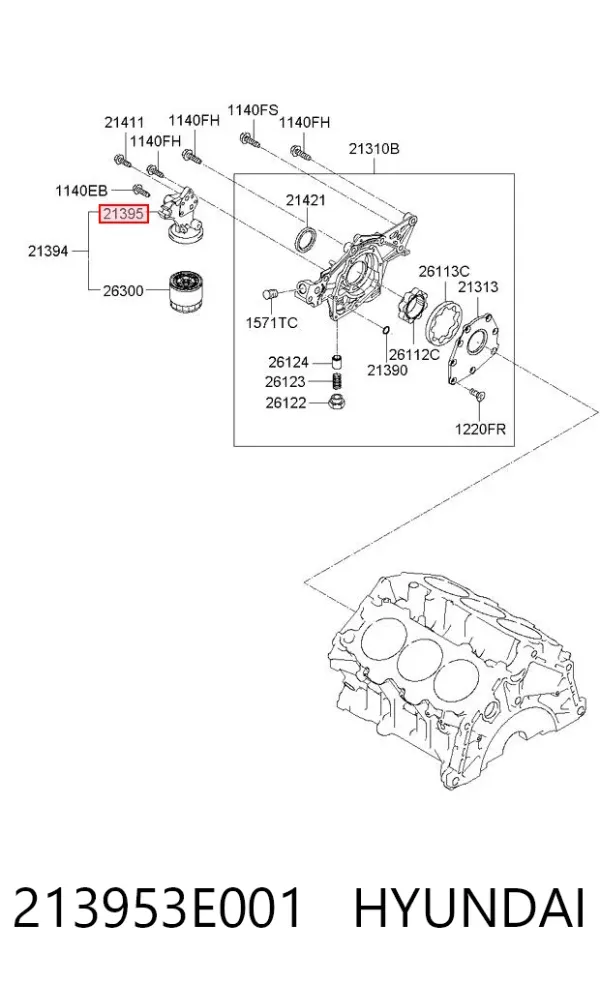  213953E001 Hyundai/Kia
