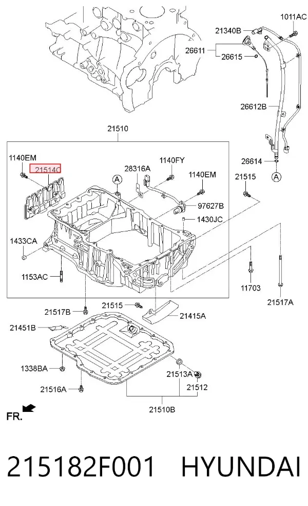  215182F001 Hyundai/Kia