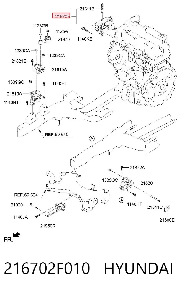  216702F010 Hyundai/Kia