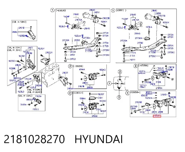 Подушка (опора) двигуна, ліва Hyundai Lantra I
