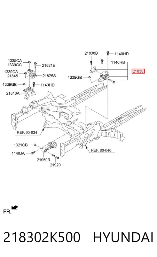 Подушка двигуна задня KIA Soul I