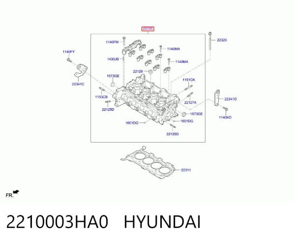 ГБЦ 2210003HA0 Hyundai/Kia