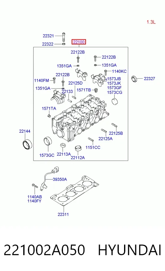 ГБЦ CHM350B CHM