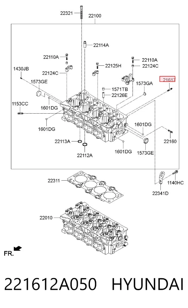  221612A050 Hyundai/Kia