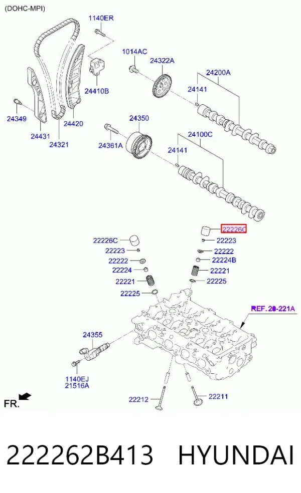 Гідрокомпенсатор 222262B413 Hyundai/Kia