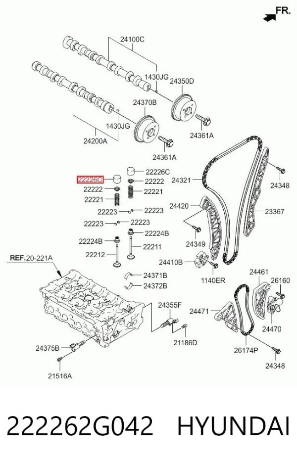 Гідрокомпенсатор 222262G042 Hyundai/Kia