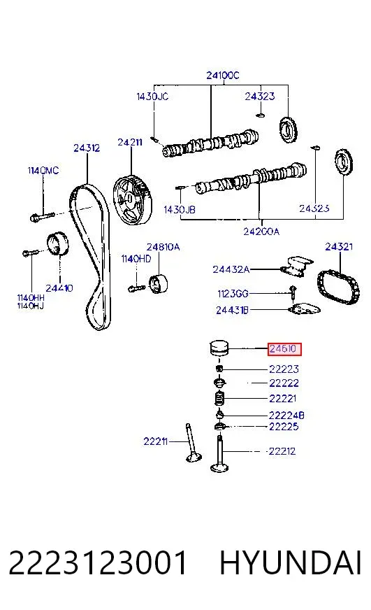 Гідрокомпенсатор 2223123001 Hyundai/Kia
