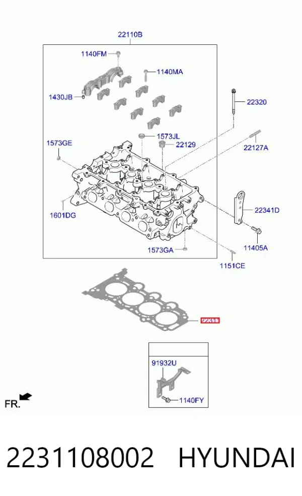 Прокладка ГБЦ 2231108002 Hyundai/Kia