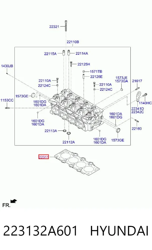 Прокладка ГБЦ 223132A601 Hyundai/Kia