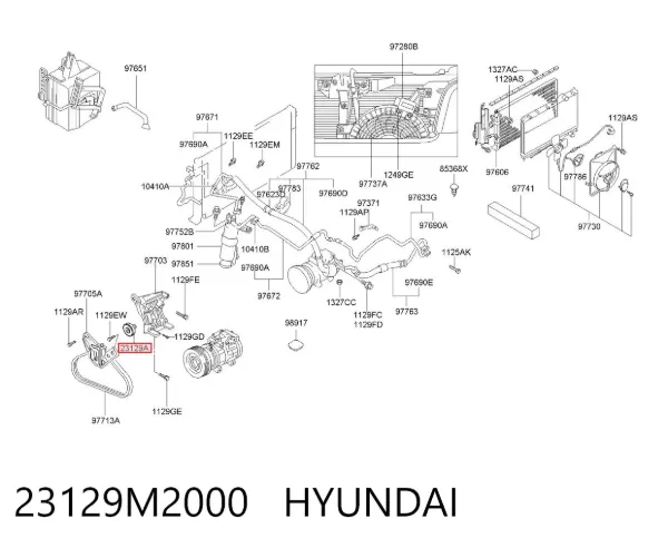  23129M2000 Hyundai/Kia