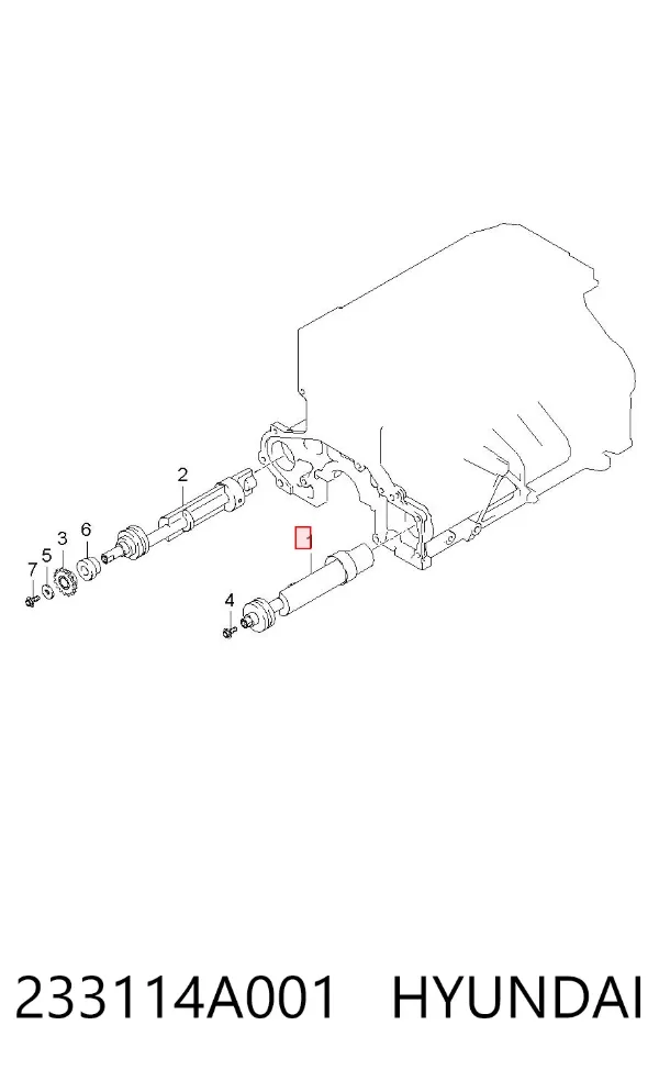 Балансувальний вал 233114A001 Hyundai/Kia