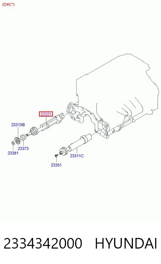 Балансувальний вал 2334342000 Hyundai/Kia