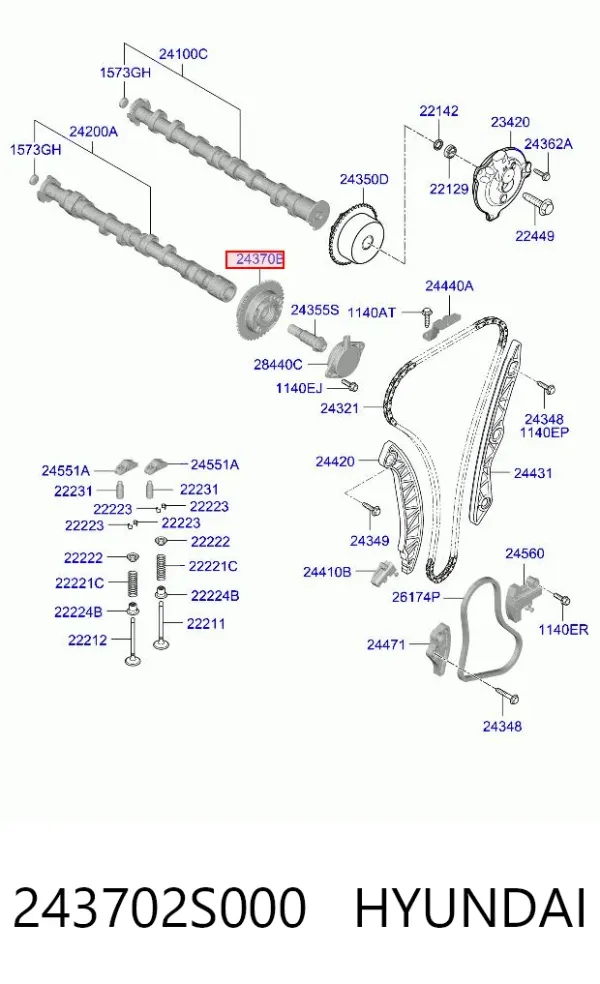  243702S000 Hyundai/Kia