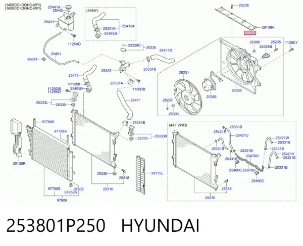  253801P250 Hyundai/Kia