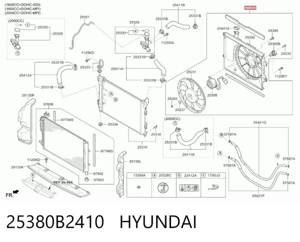  25380B2410 Hyundai/Kia