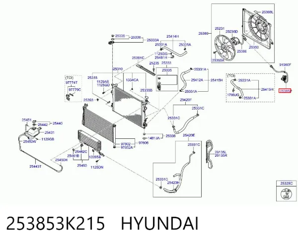  253853K215 Hyundai/Kia