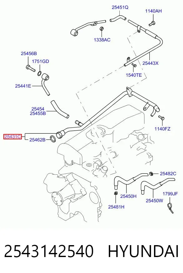  2543142540 Hyundai/Kia