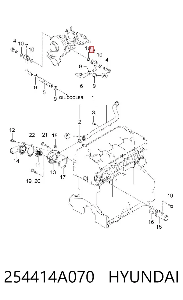  254414A070 Hyundai/Kia