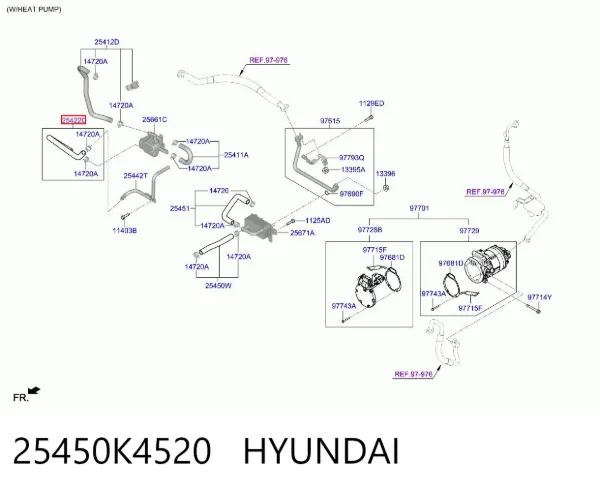  25450K4520 Hyundai/Kia