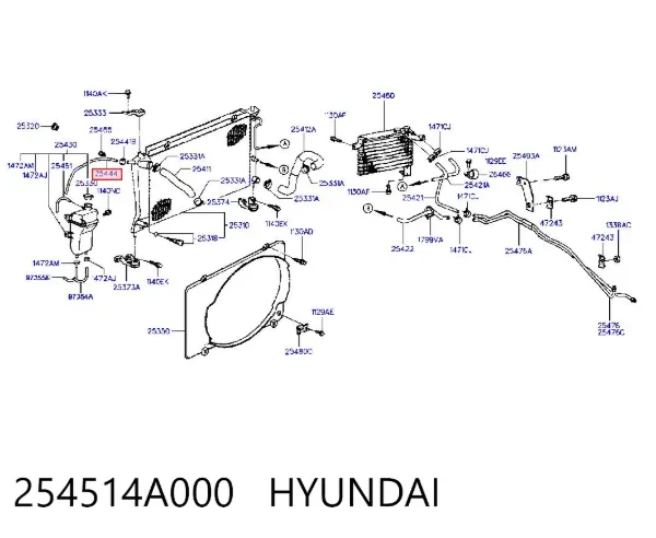  254514A000 Hyundai/Kia