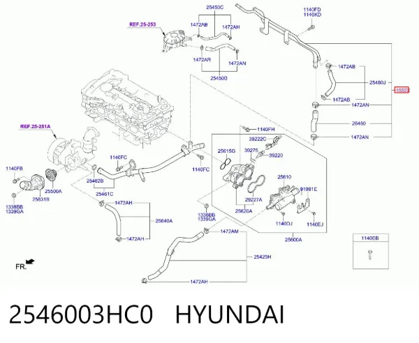  2546003HC0 Hyundai/Kia