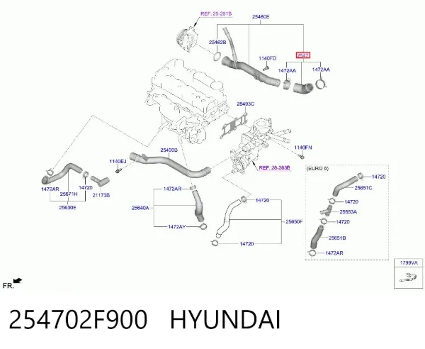  254702F900 Hyundai/Kia