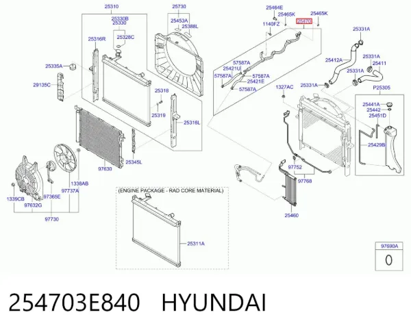  254703E840 Hyundai/Kia