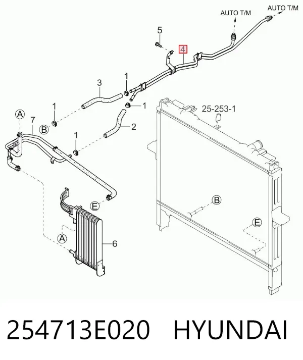  254713E020 Hyundai/Kia