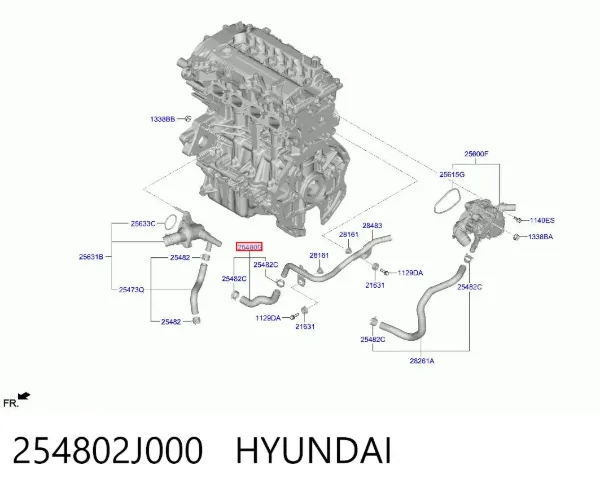  254802J000 Hyundai/Kia