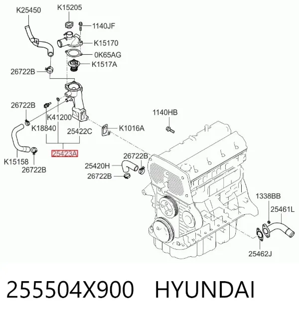  255504X900 Hyundai/Kia