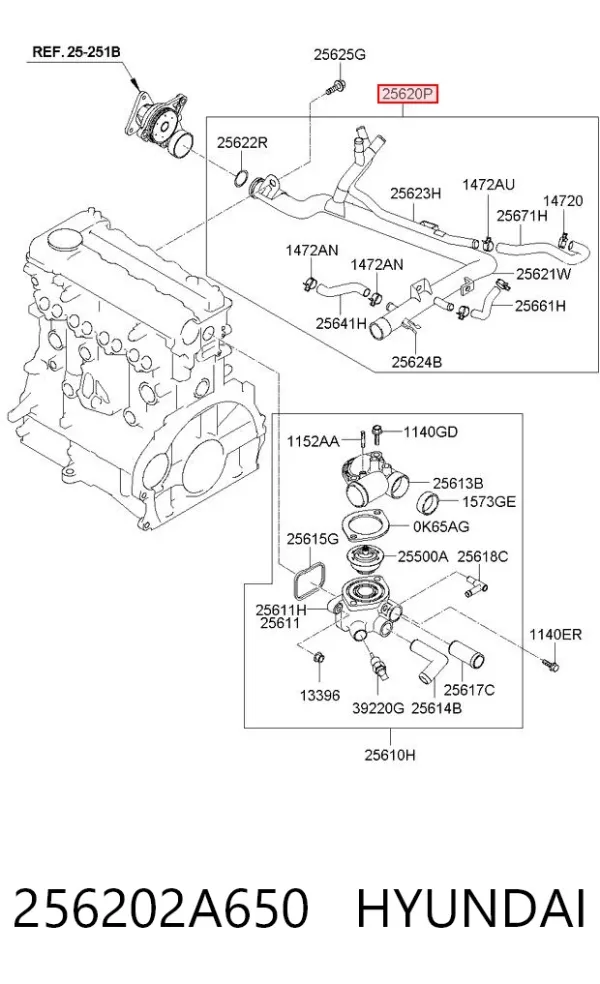  256202A650 Hyundai/Kia