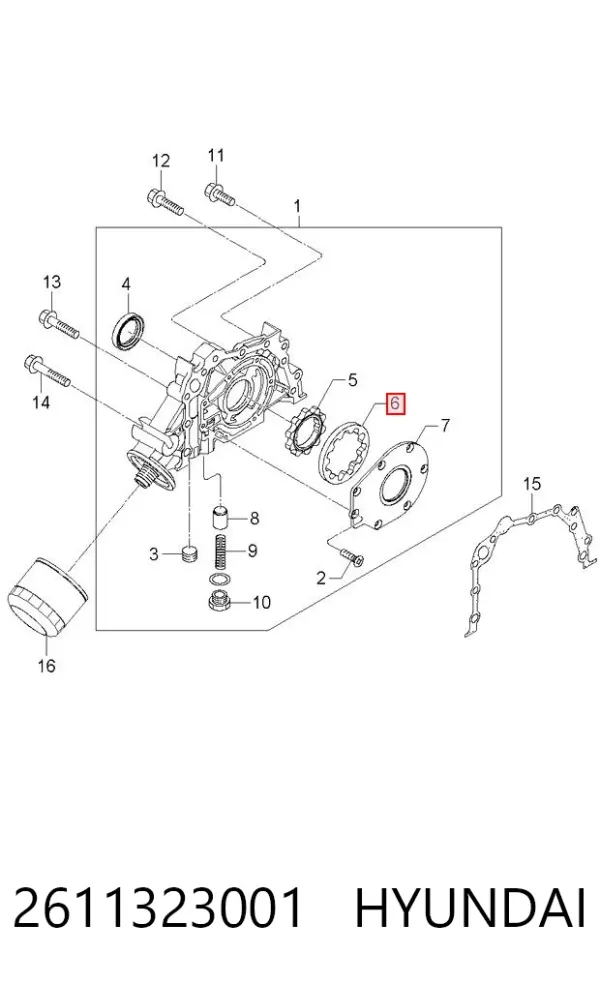  2611323001 Hyundai/Kia