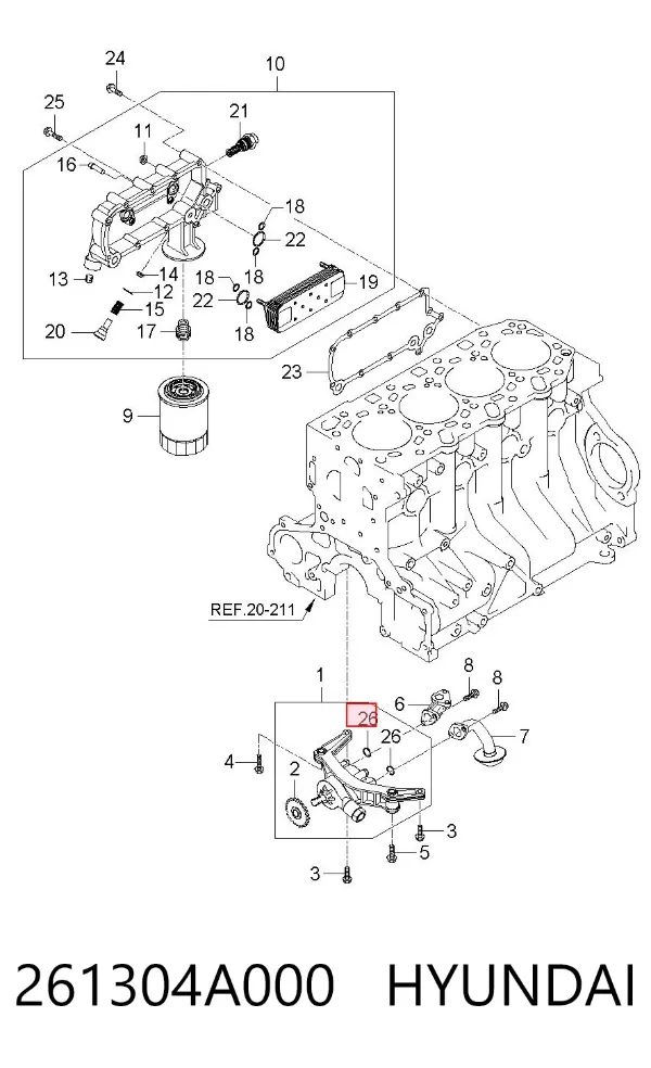  261304A000 Hyundai/Kia
