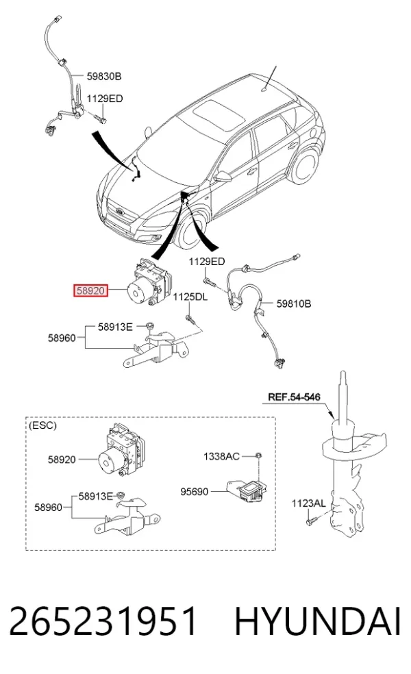 Блок АБС KIA Ceed ED