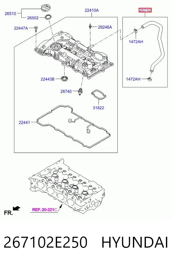  267102E250 Hyundai/Kia