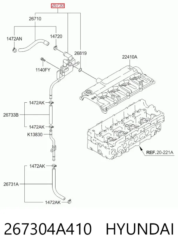 267304A410 Hyundai/Kia