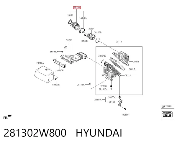  281302W800 Hyundai/Kia