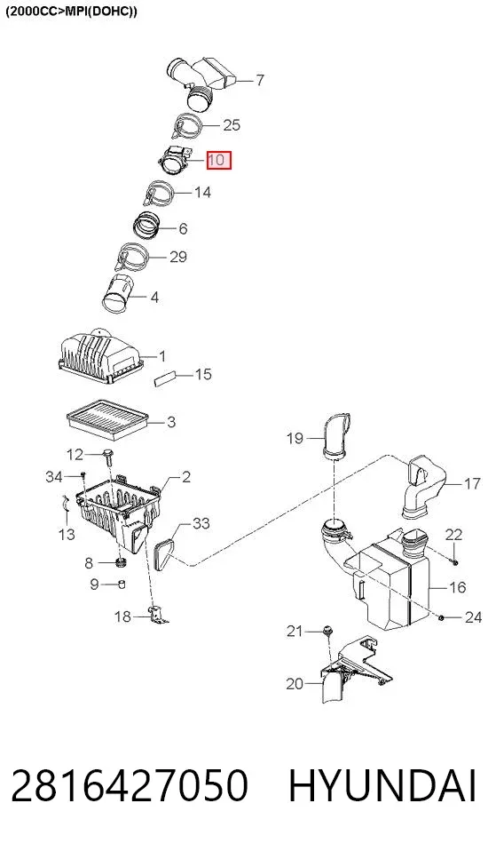 ДМРВ 2816427050 Hyundai/Kia