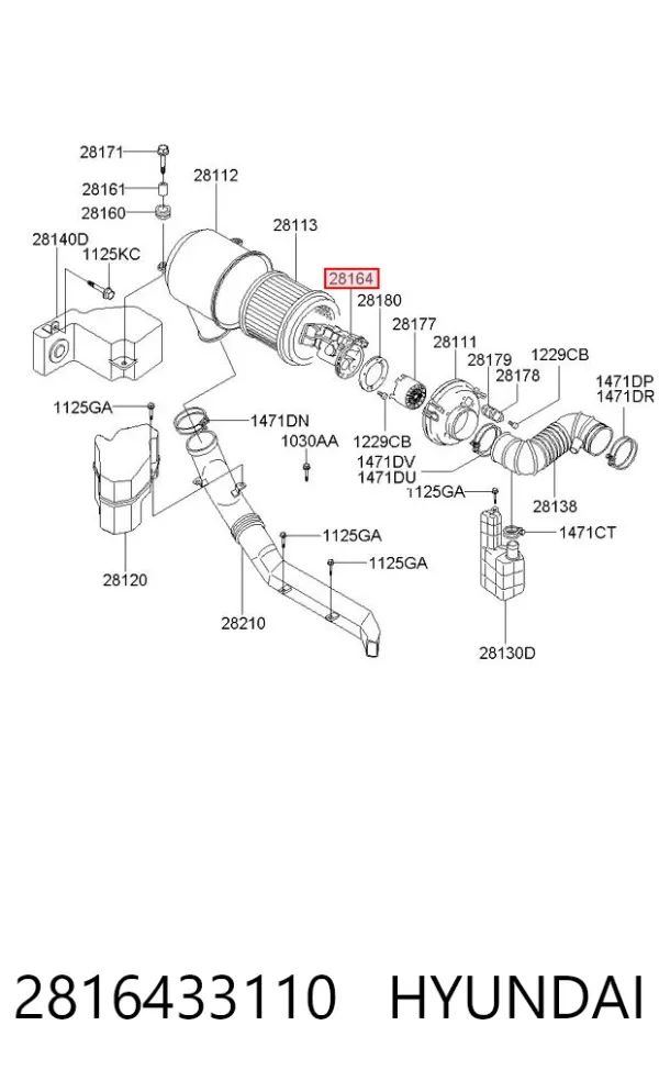 ДМРВ 2816433110 Hyundai/Kia